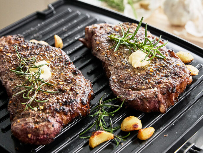 Garlic and Rosemary Strip Steak