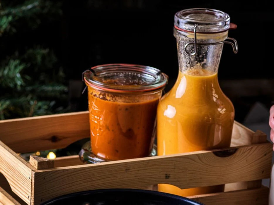 Parsnip & Pumpkin Soup with Chorizo Meatballs