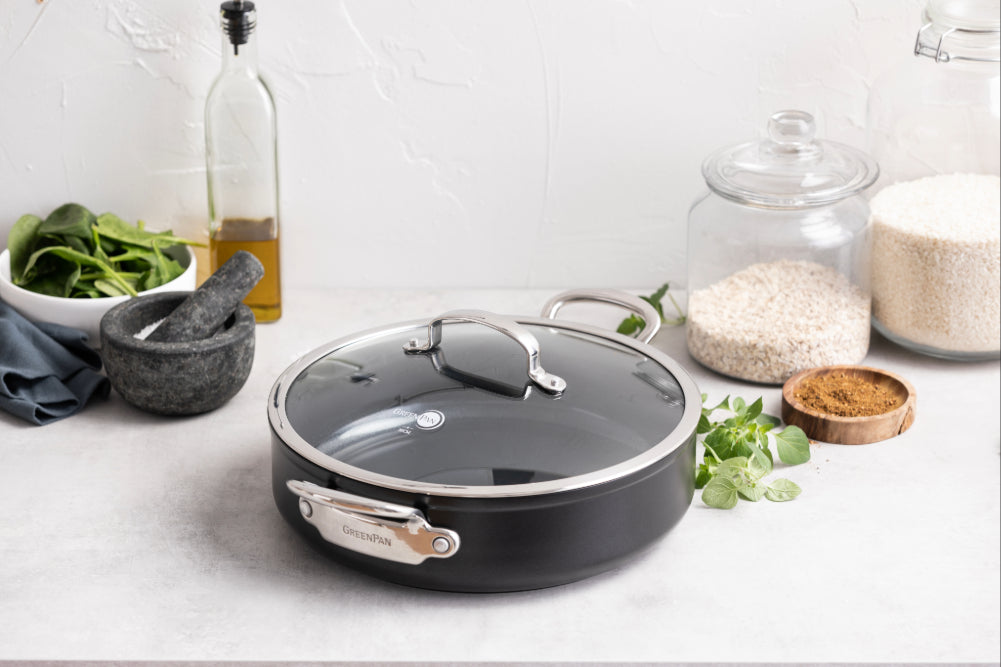 Barcelona Pro Deep Saute Pan Covered 30cm