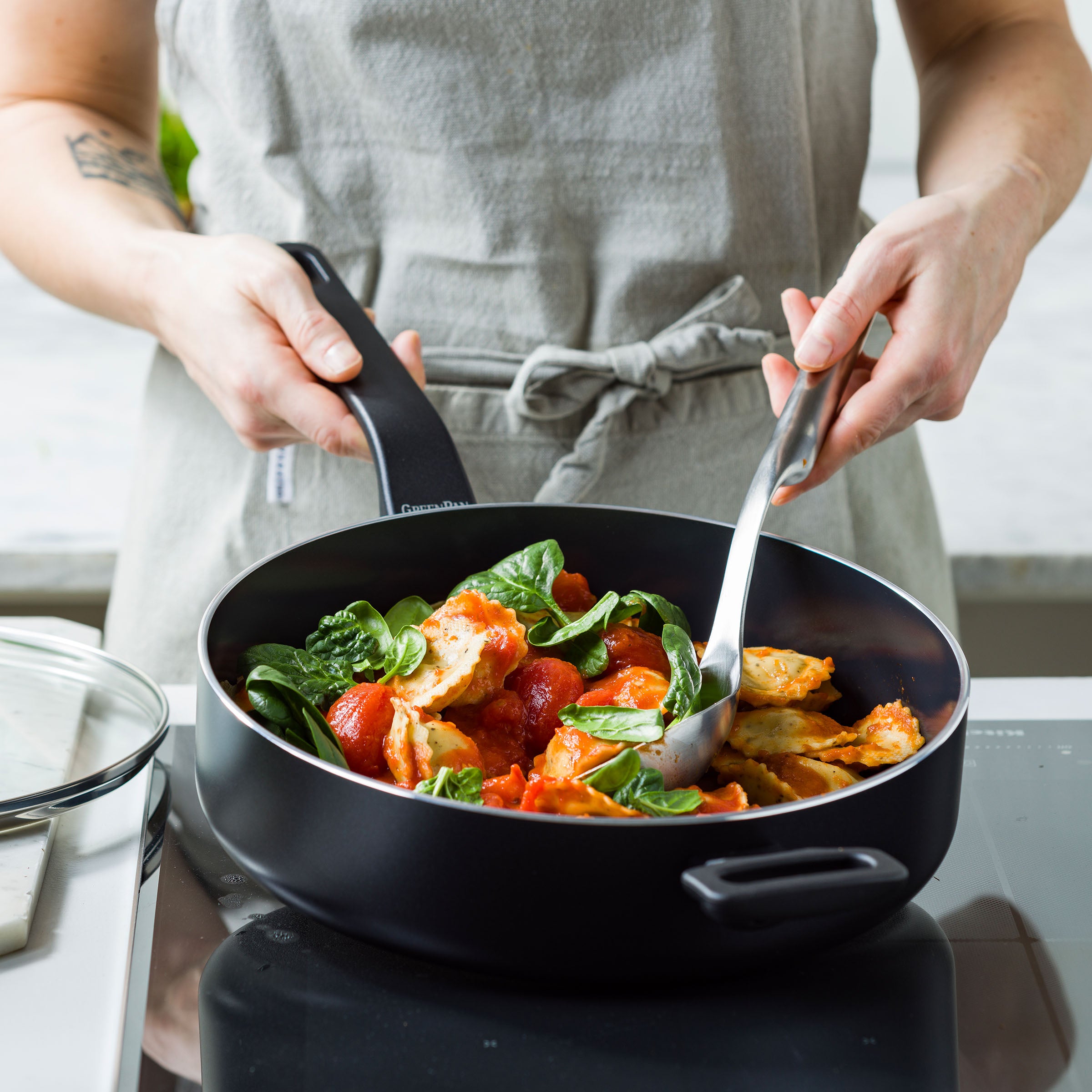 Essence Sauté Pan with Lid 28cm