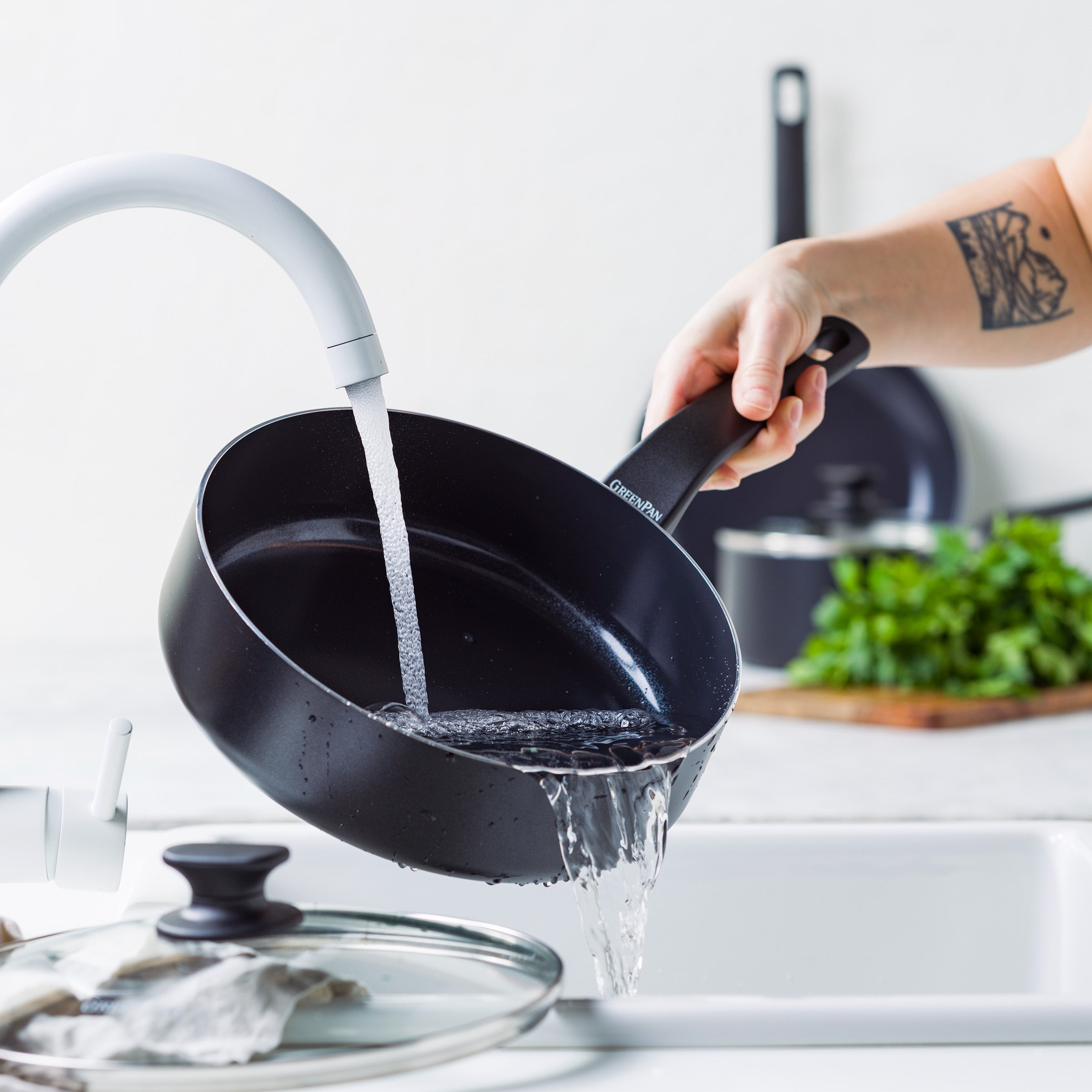 Essence Sauté Pan with Lid 24cm