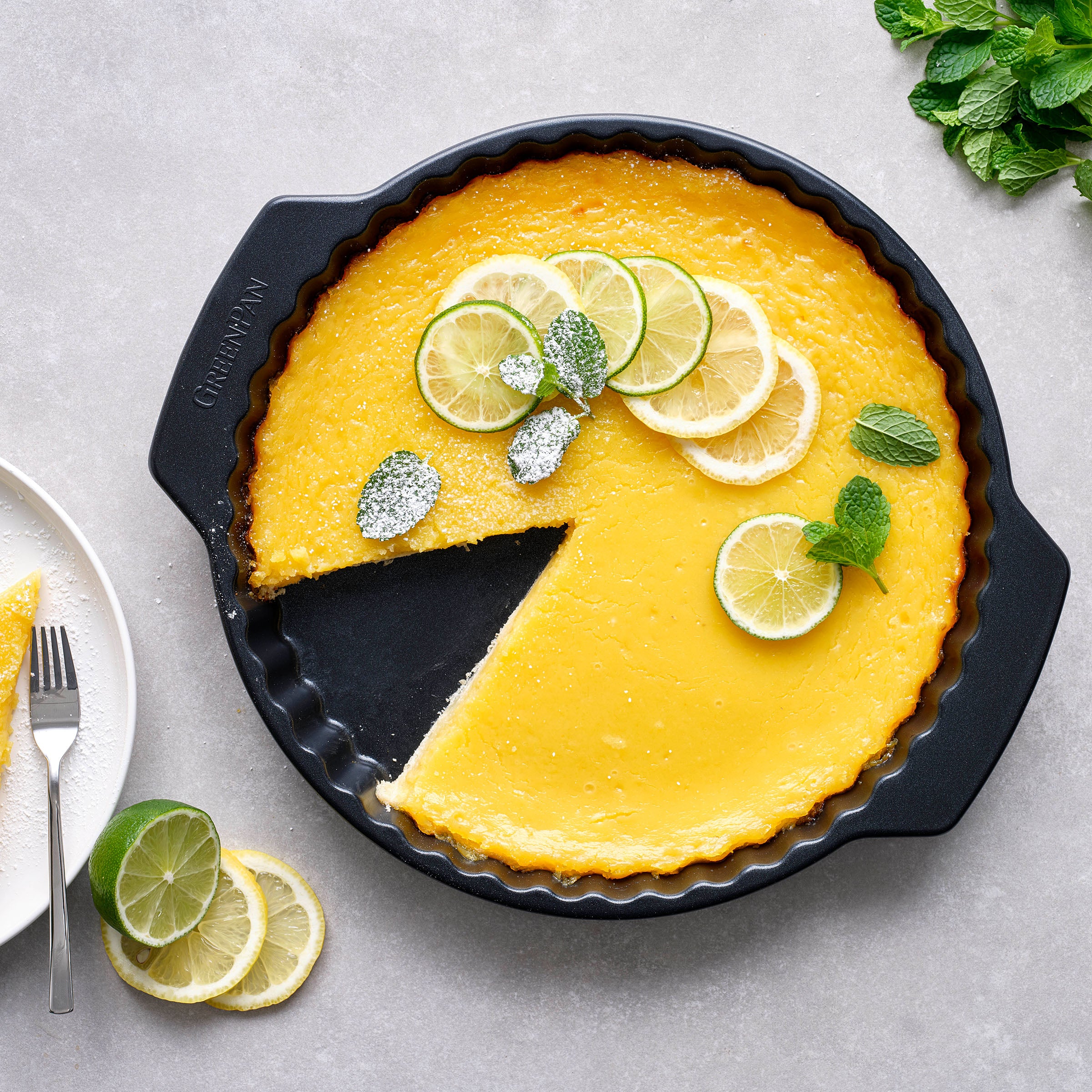 Black Ceramic Quiche Pan 28cm