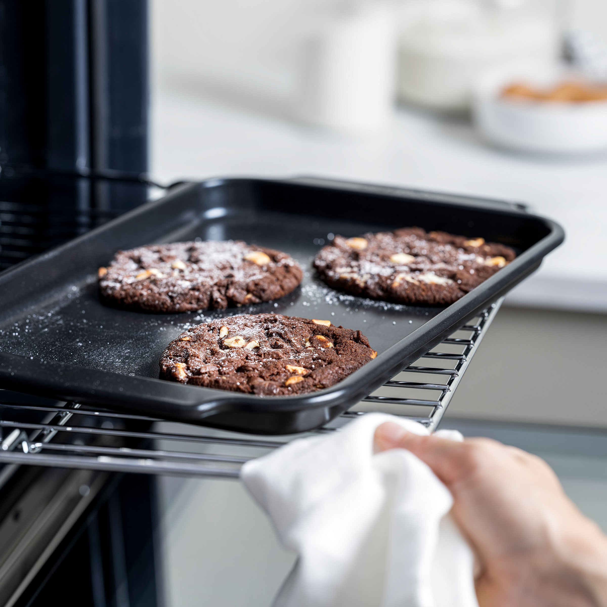 Black Ceramic Cookie Sheet 33cm x 22.5cm