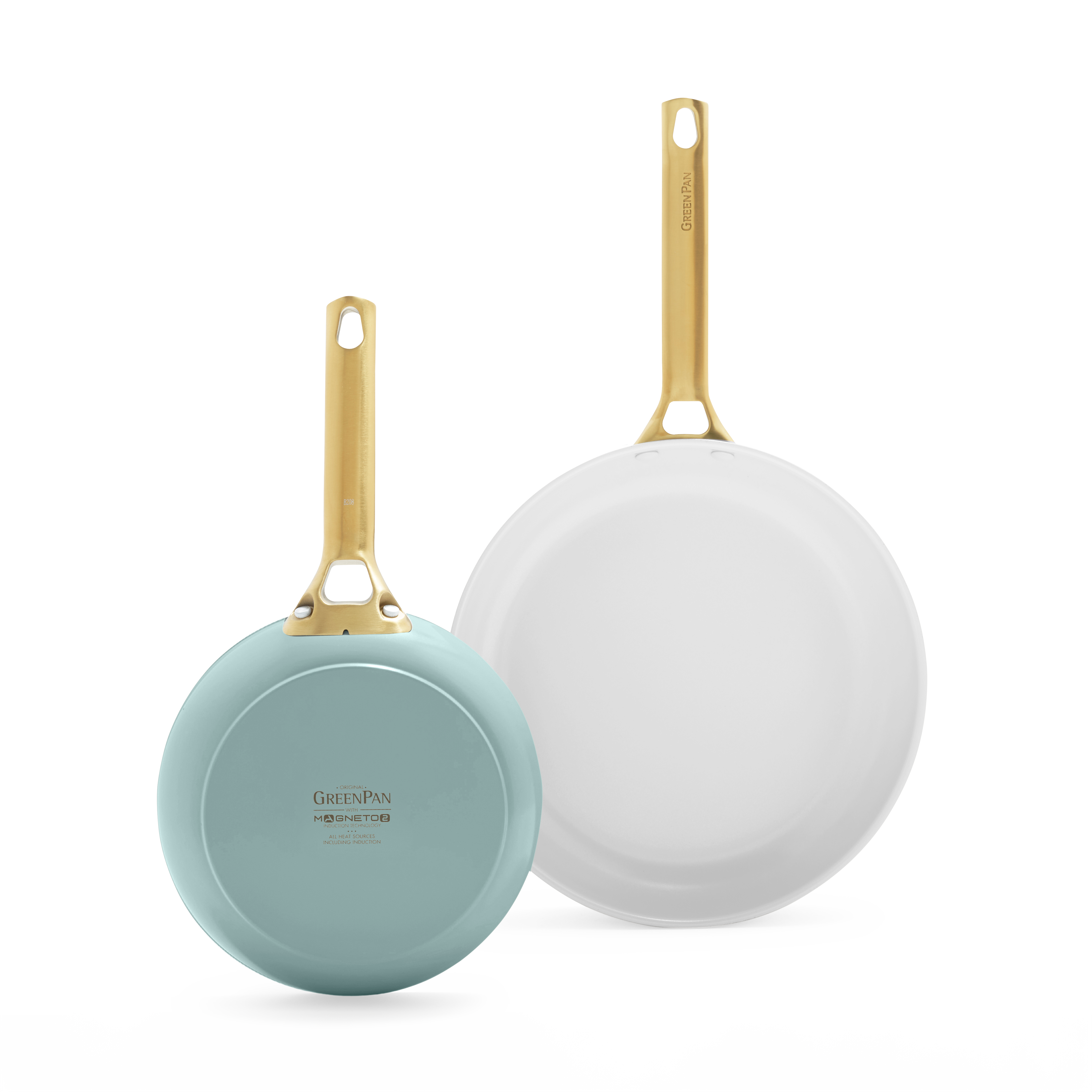 Padova Reserve 2 Piece Frypan Set Smokey Blue 20cm & 26cm