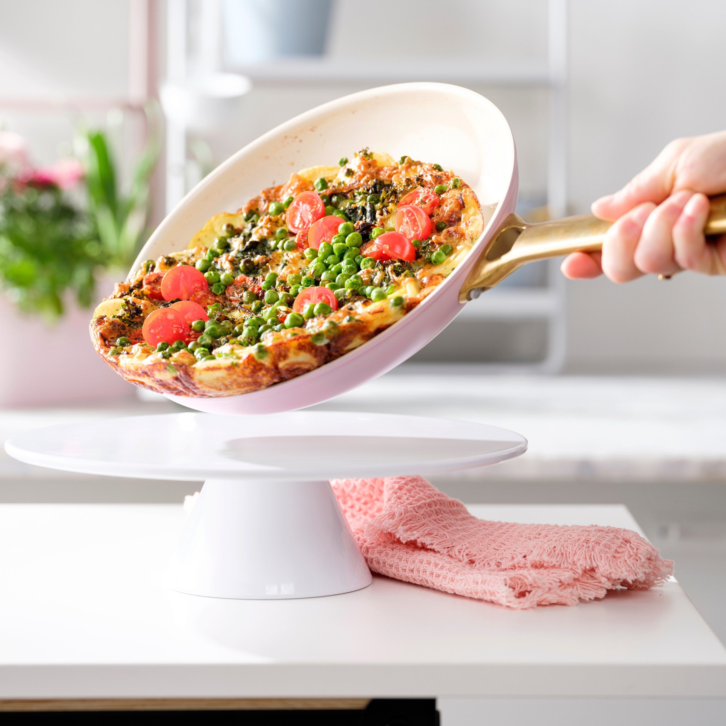 Padova Reserve 2 Piece Frypan Set Blush Pink 20cm & 26cm