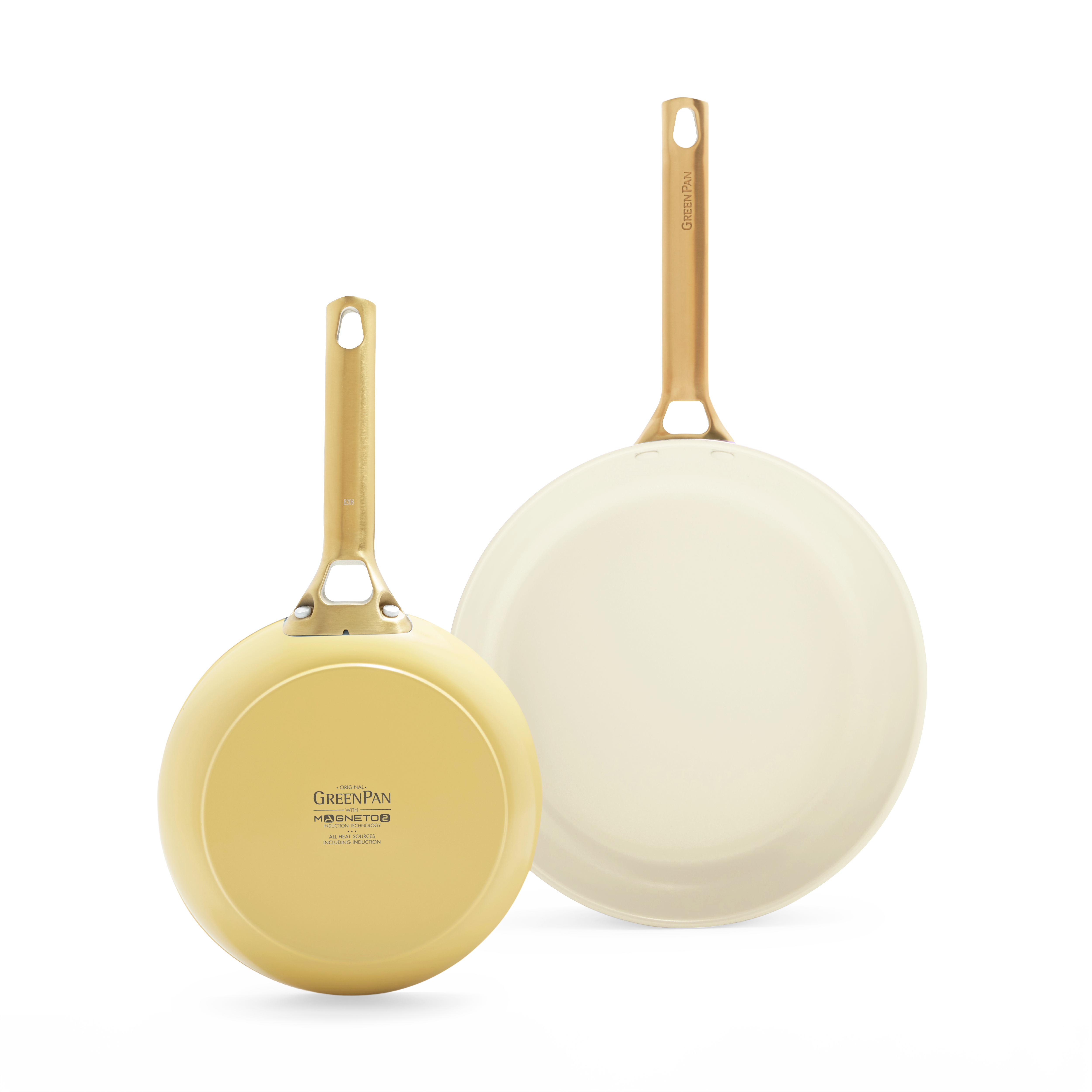 Padova Reserve 2 Piece Frypan Set Sunshine Yellow 20cm & 26cm