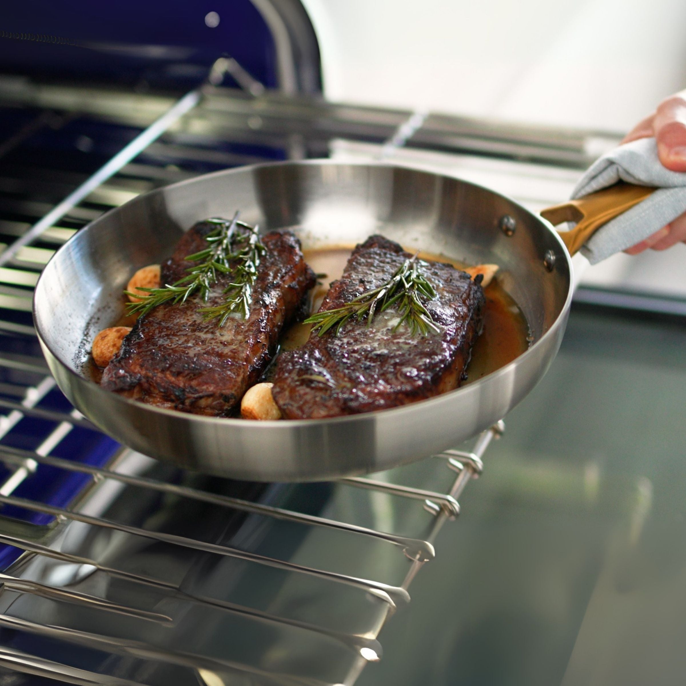 Padova Reserve 3 Ply Stainless Steel 2 Piece Frypan Set 20cm & 28cm