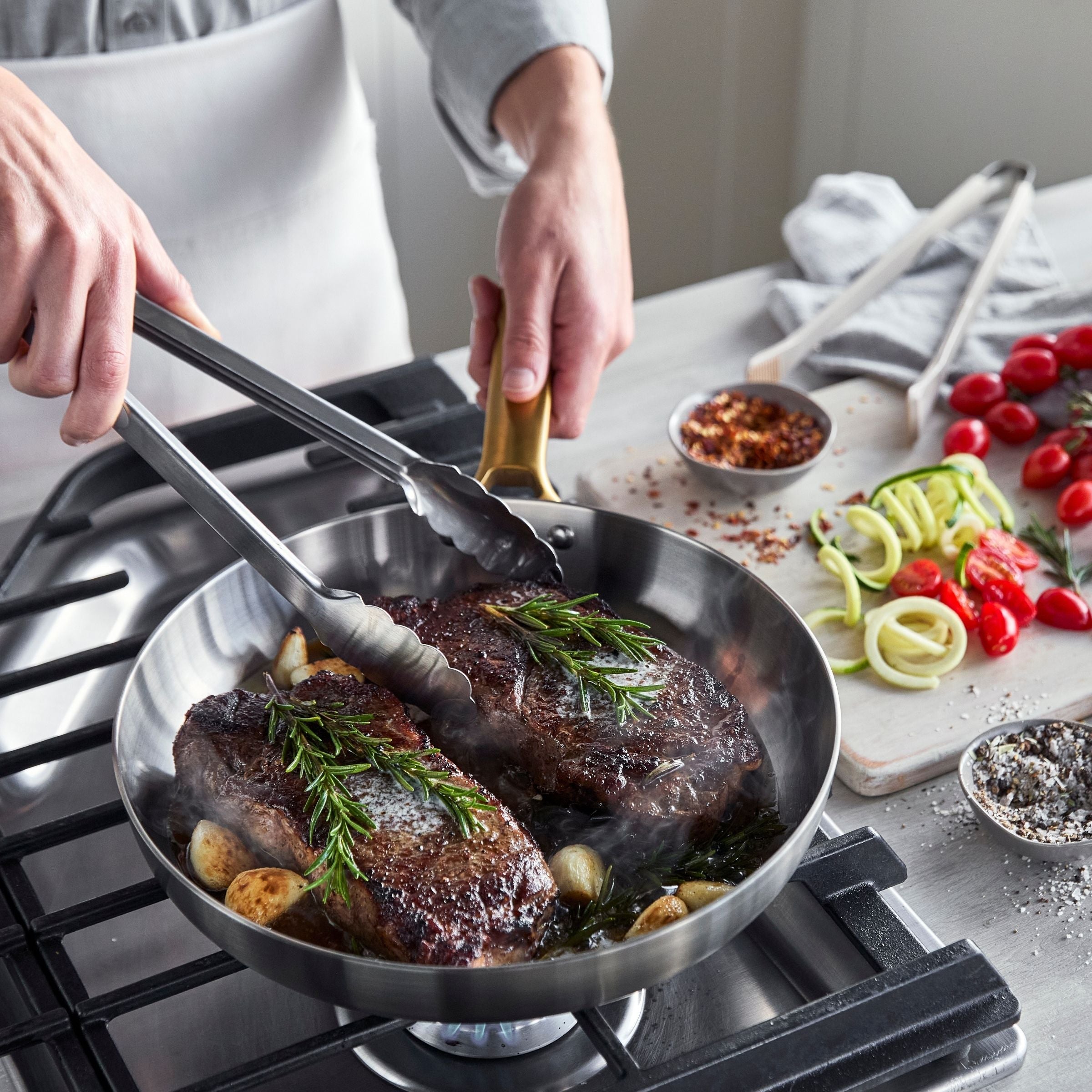 Padova Reserve 3 Ply Stainless Steel 2 Piece Frypan Set 20cm & 28cm