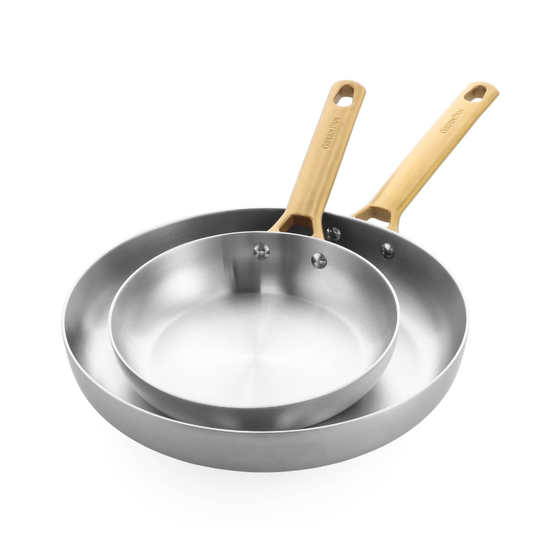 Padova Reserve 3 Ply Stainless Steel 2 Piece Frypan Set 20cm & 28cm