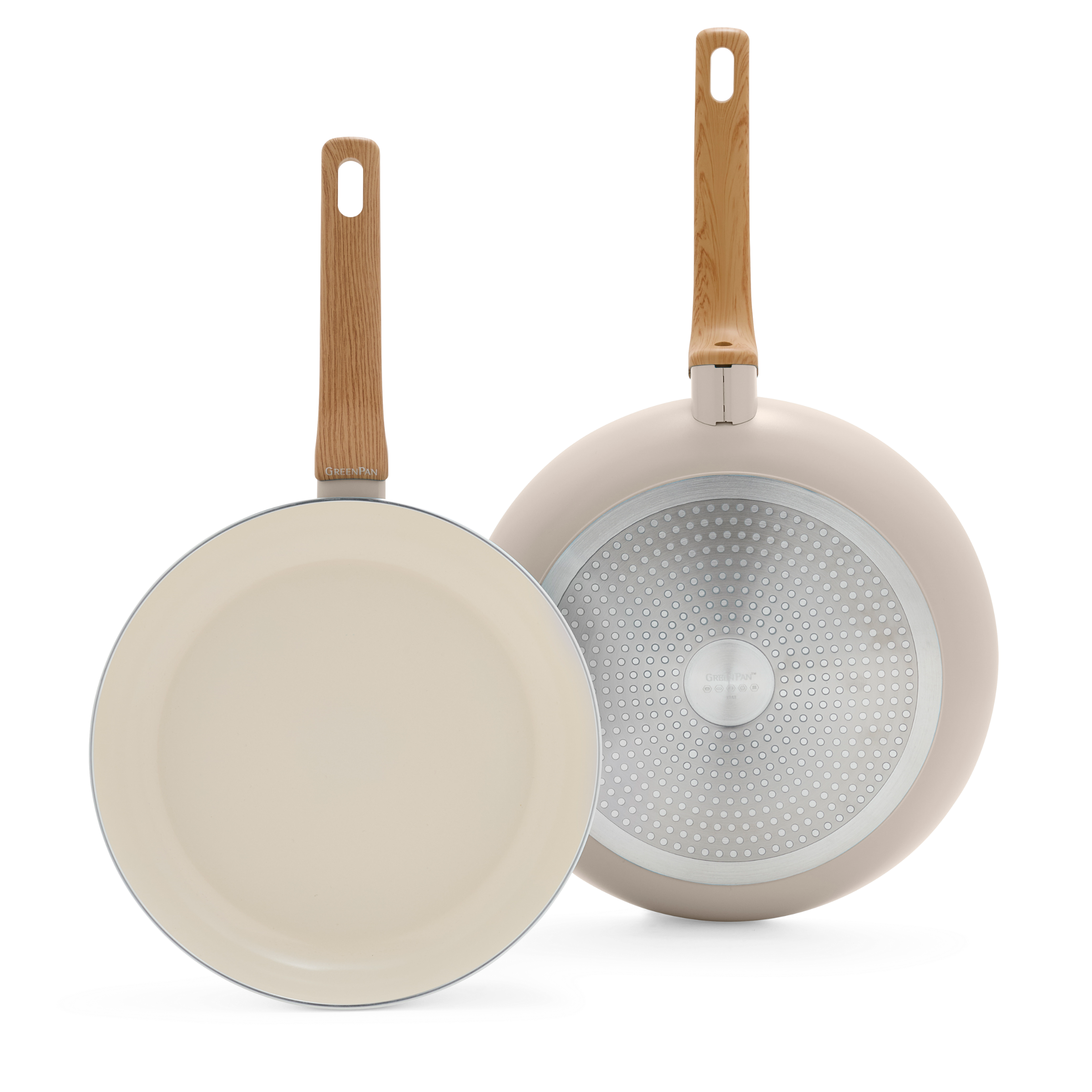 Essence 2 Piece Frypan Set 26cm & 30cm Taupe