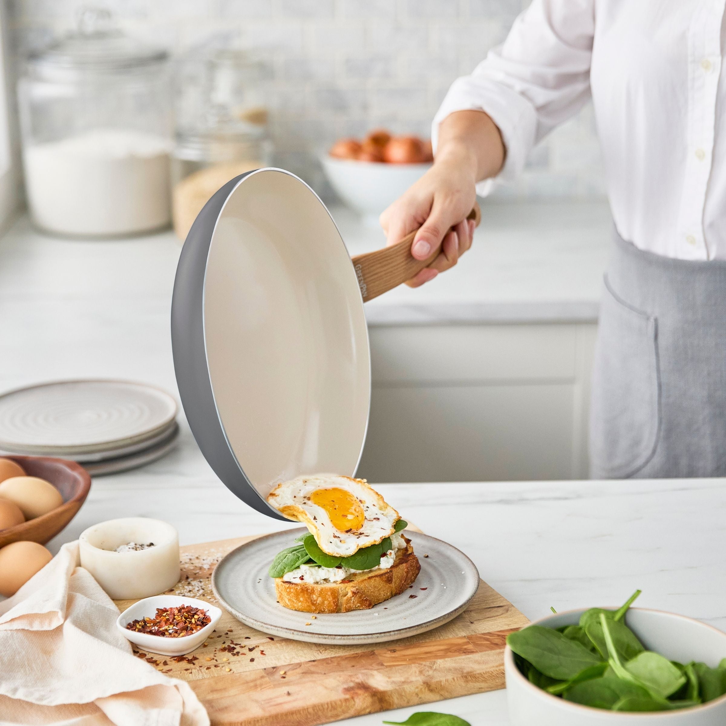 Essence 2 Piece Frypan Set 26cm & 30cm Grey