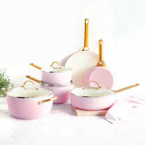 Padova Reserve Pink Saucepan 6 Piece Set