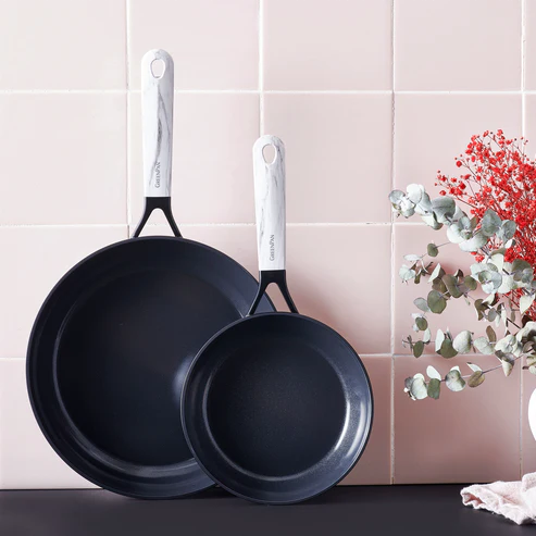 Smart Collection Marble 2pc Frying Pan Set