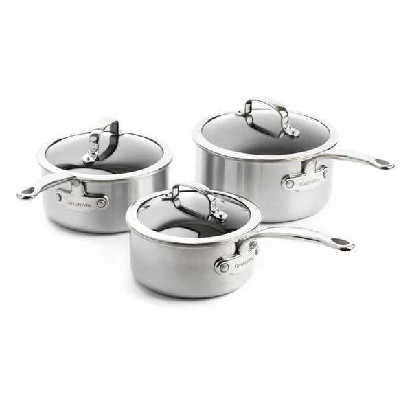 Premiere 3 Piece Saucepan Set