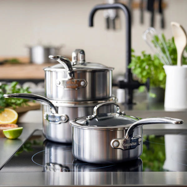 Premiere 3 Piece Saucepan Set