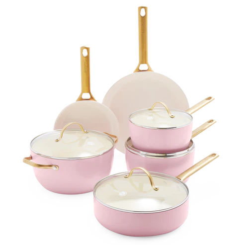 Padova Reserve Pink Saucepan 6 Piece Set