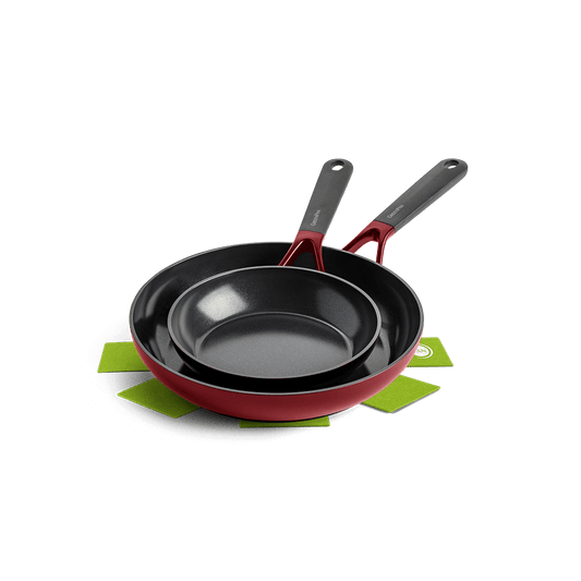 Smart Collection Red 2pc Frying Pan Set