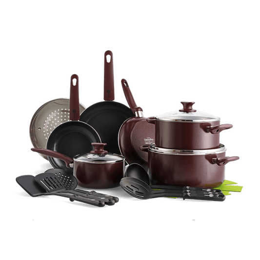 Red Love 16pc Cookware Set