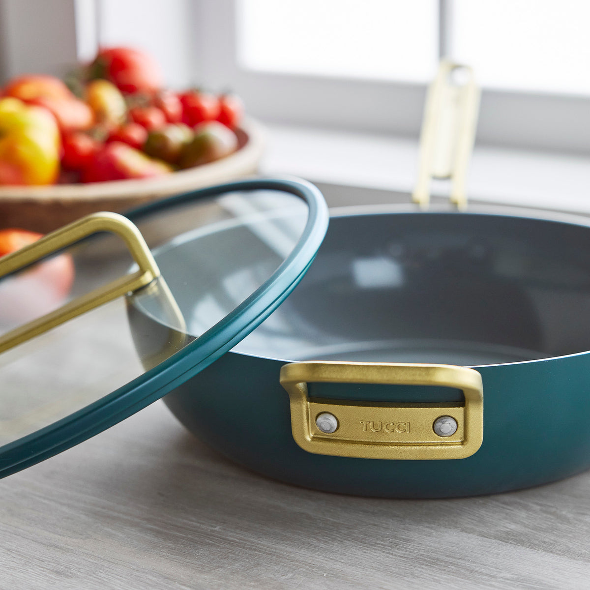 Stanley Tucci™ Ceramic Non-Stick 4.25-Litre Stanley Pan Jr. | Venetian Teal