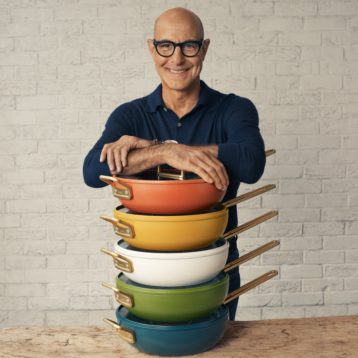 Stanley Tucci™ Ceramic Non-Stick 4.25-Litre Stanley Pan Jr. | Tuscan Olive