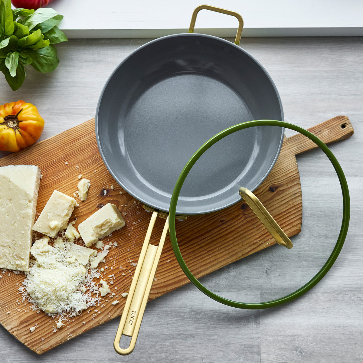 Stanley Tucci™ Ceramic Non-Stick 4.25-Litre Stanley Pan Jr. | Tuscan Olive