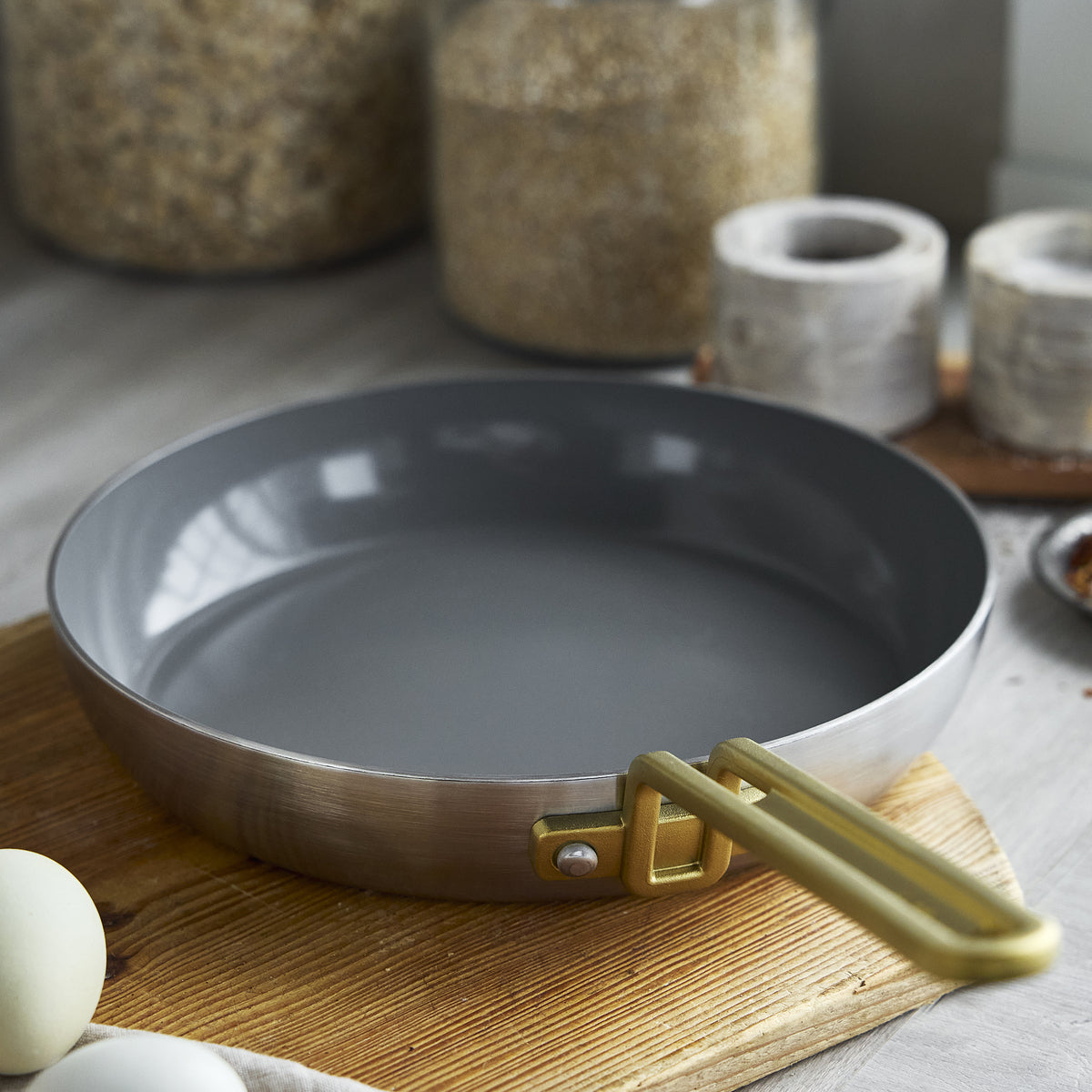 Stanley Tucci™ Stainless Steel Ceramic Non-Stick 20 cm and 26 cm Frypan Set