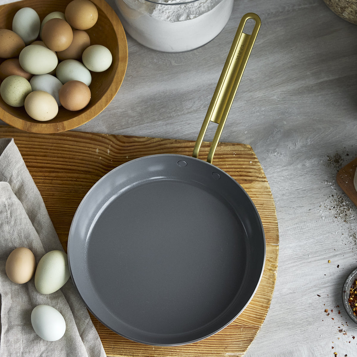 Stanley Tucci™ Stainless Steel Ceramic Non-Stick 20 cm and 26 cm Frypan Set