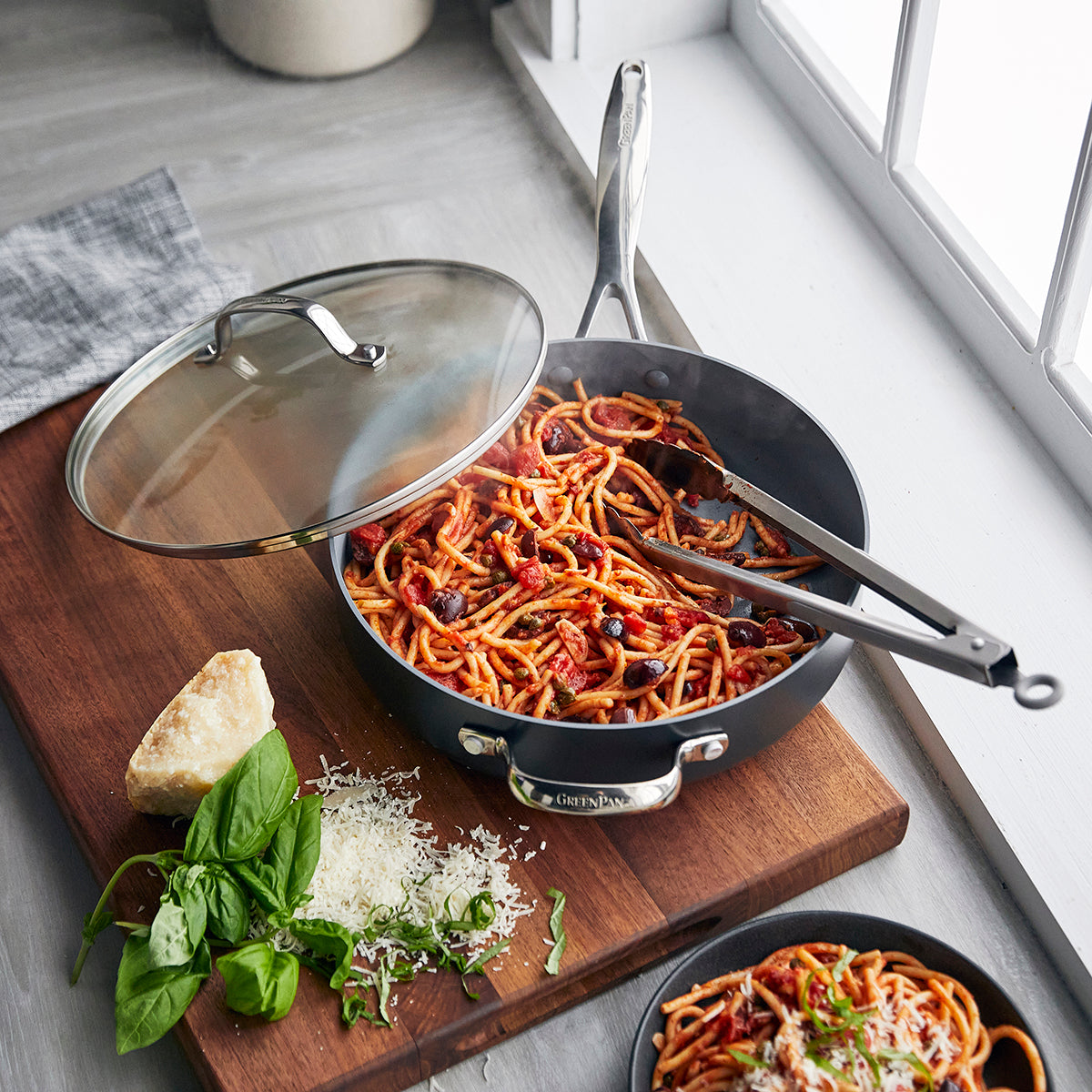 Valencia Pro Ceramic Non-Stick 11" Saute Pan with Lid