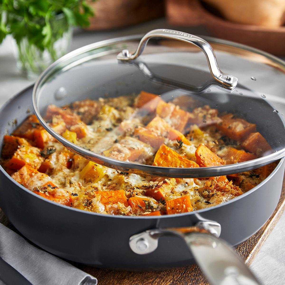 Valencia Pro Ceramic Non-Stick 11" Saute Pan with Lid