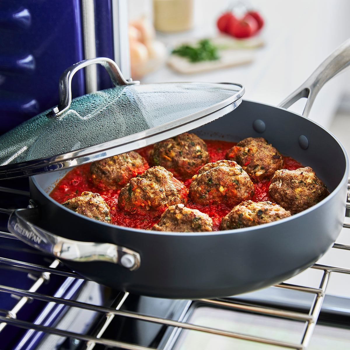 Valencia Pro Ceramic Non-Stick 11" Saute Pan with Lid