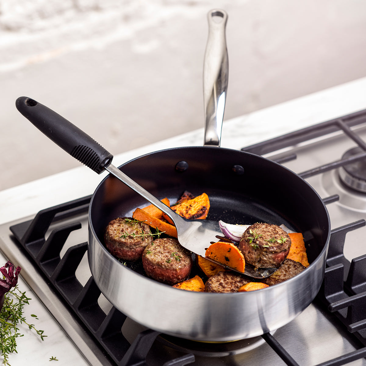 Barcelona Evershine Ceramic Non-Stick 3.1-Litre Sauté Pan with Lid