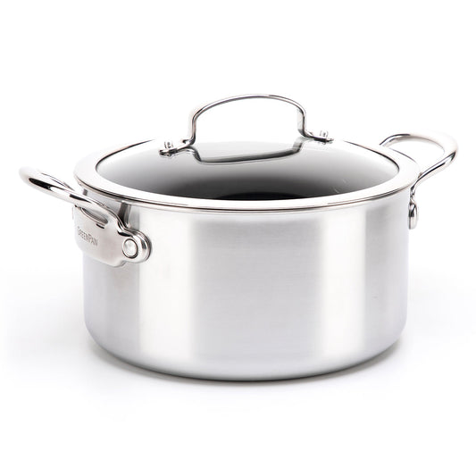Barcelona Evershine Ceramic Non-Stick 5.68-Litre Stockpot with Lid