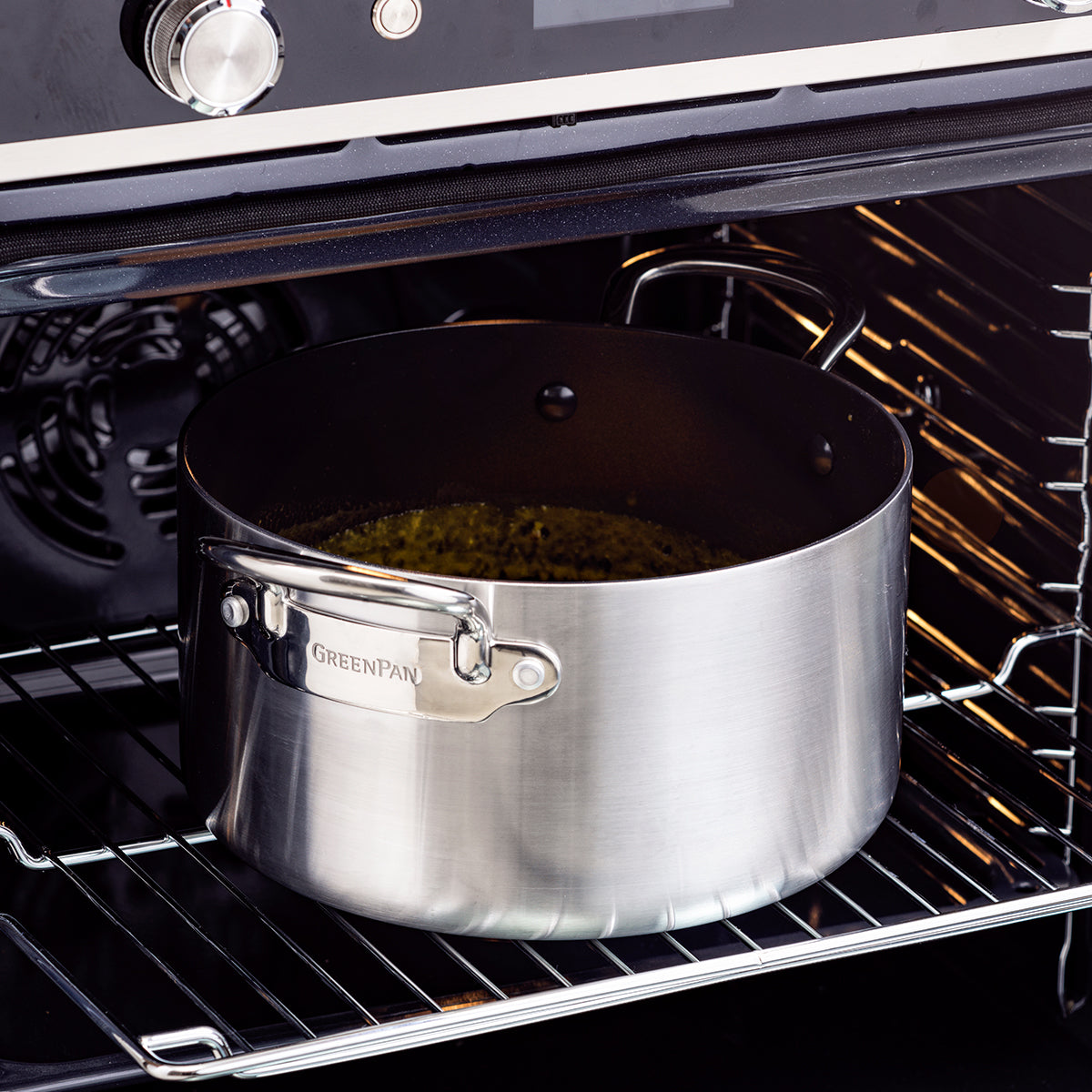 Barcelona Evershine Ceramic Non-Stick 5.68-Litre Stockpot with Lid