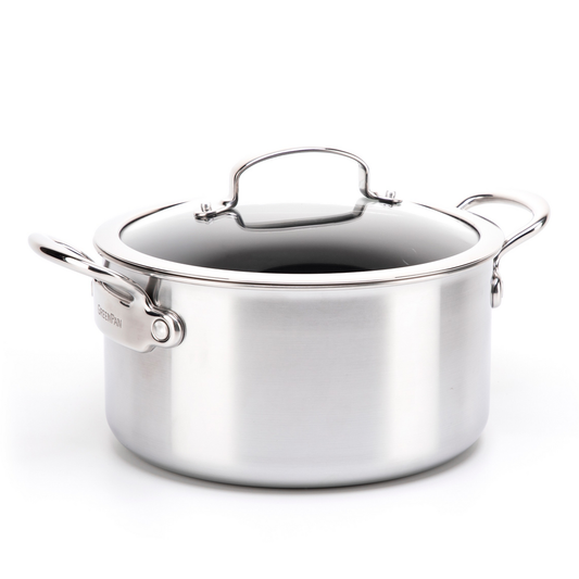 Barcelona Evershine Ceramic Non-Stick 1.9-Litre Stockpot with Lid