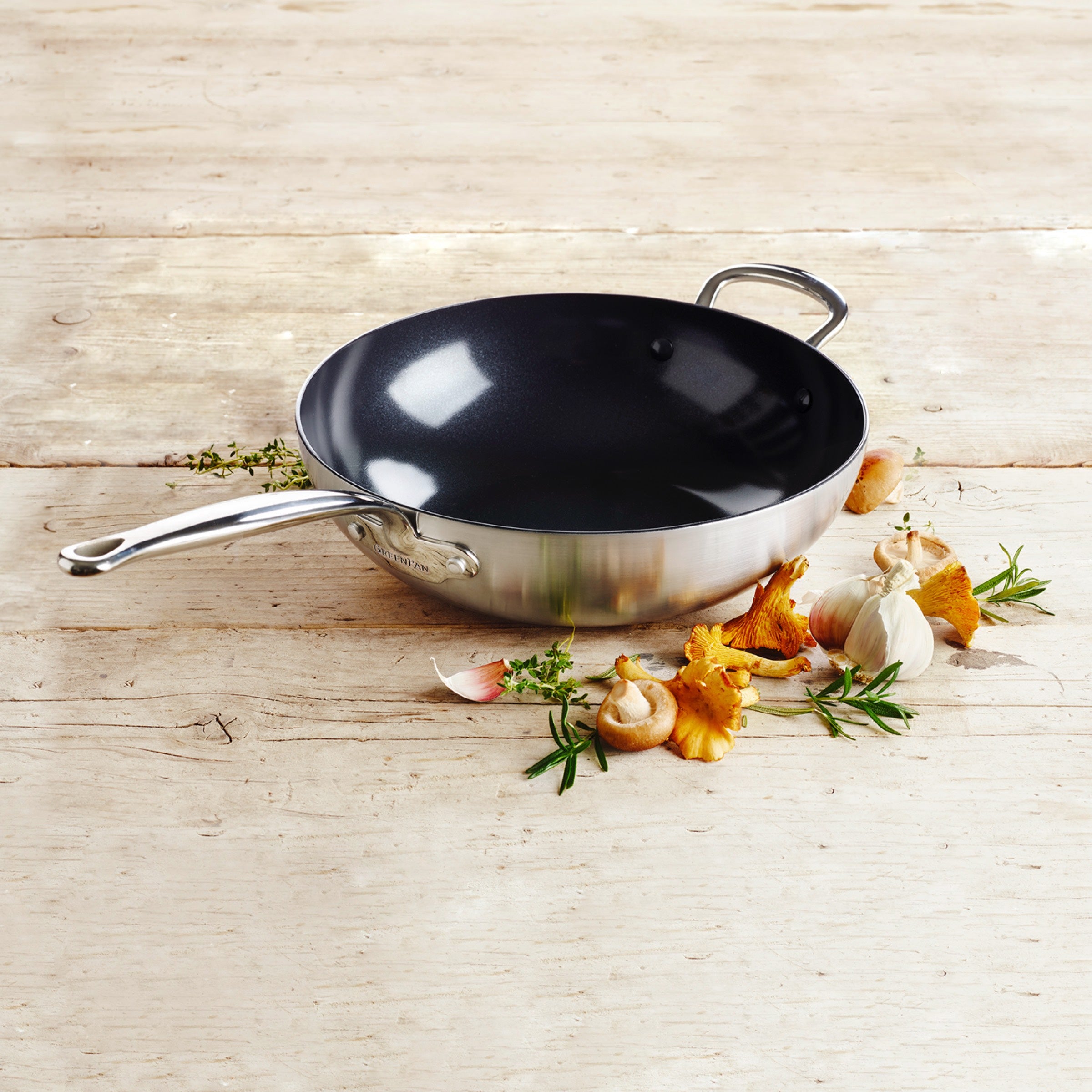 Barcelona Evershine Ceramic Non-Stick 30cm Wok