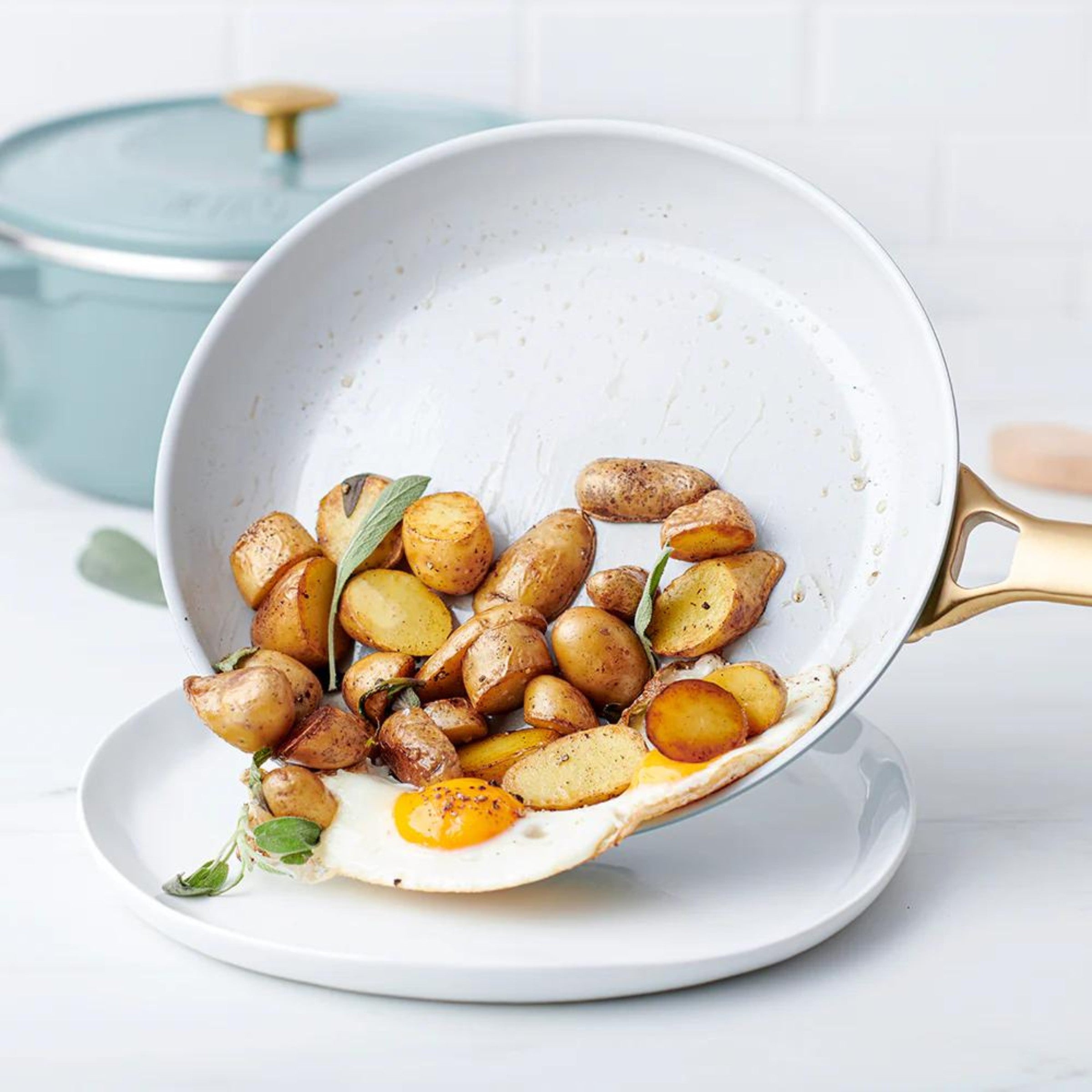 Padova Reserve Sky Blue Saucepan Set 5 Piece Set