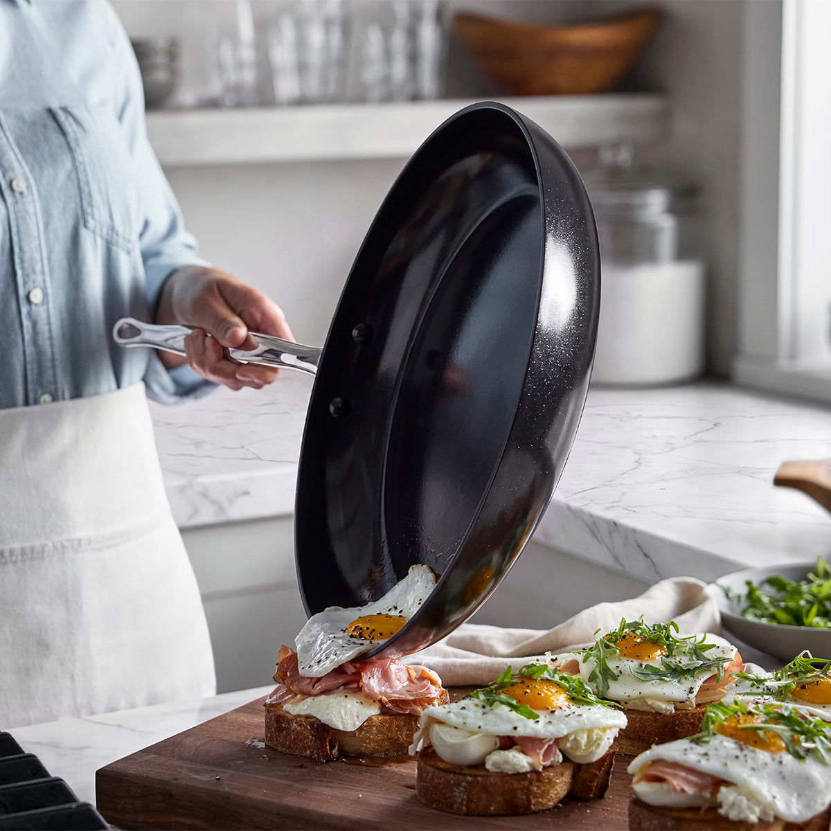 Barcelona Ceramic Non-Stick 20cm and 28cm Frypan Set