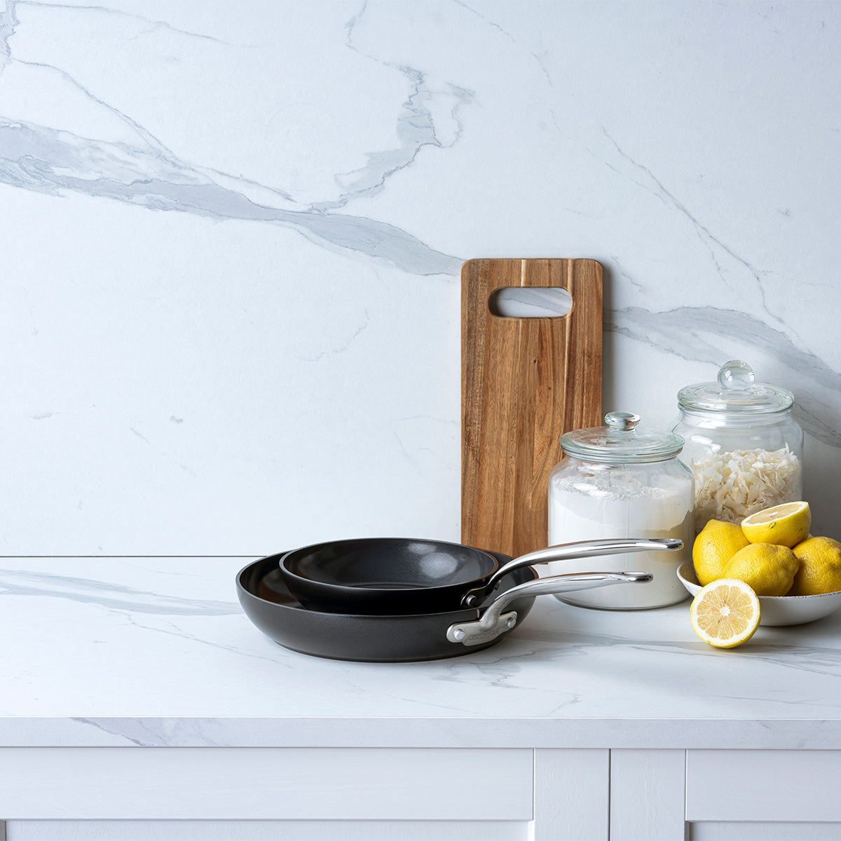 Barcelona Ceramic Non-Stick 20cm and 28cm Frypan Set