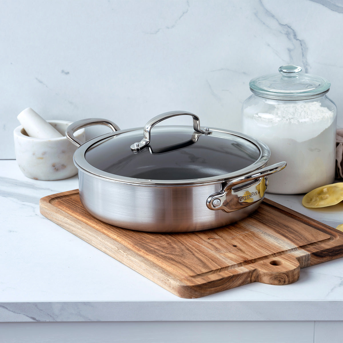 Premiere Ceramic Non-Stick 26 cm Sauté Pan with Lid