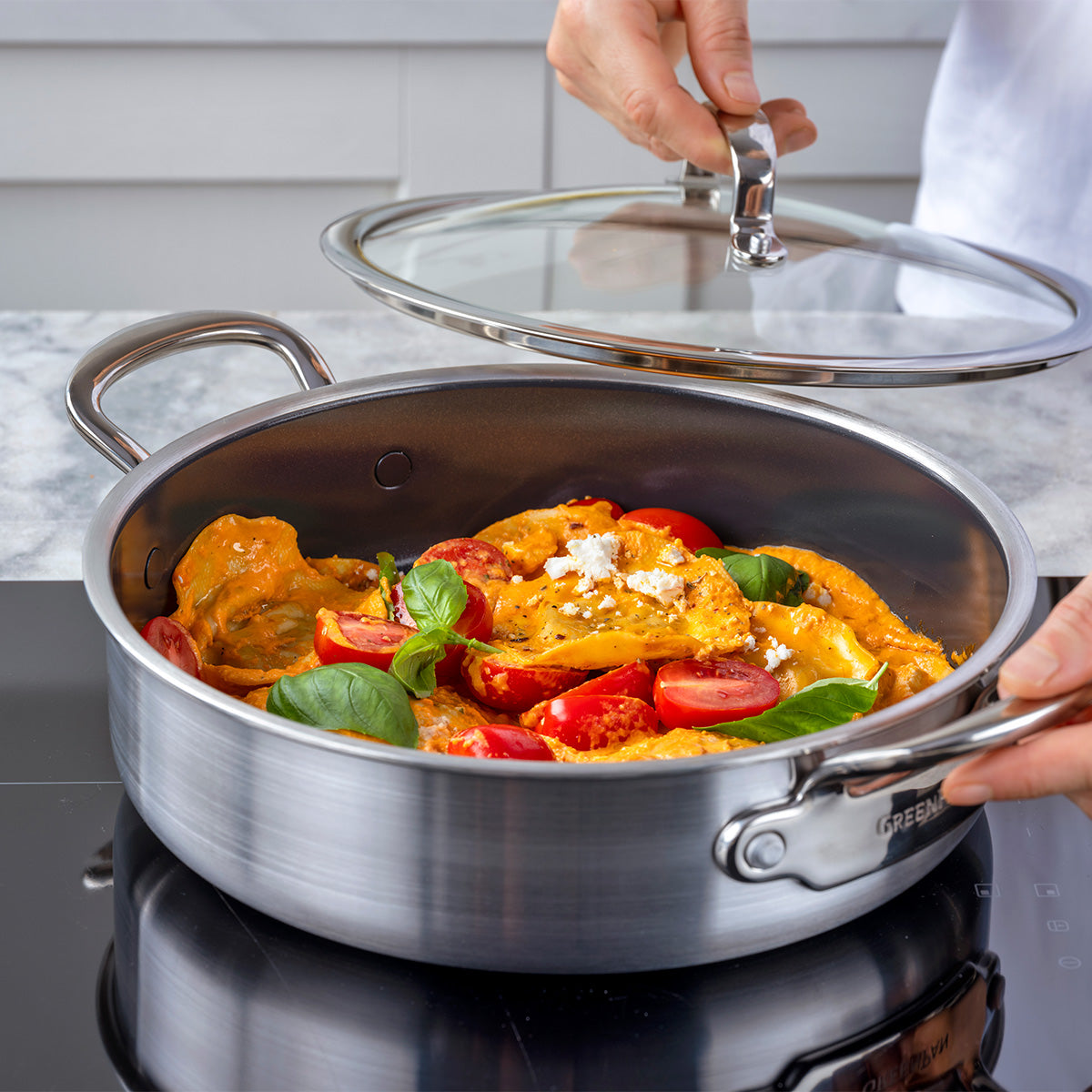 Premiere Ceramic Non-Stick 26 cm Sauté Pan with Lid