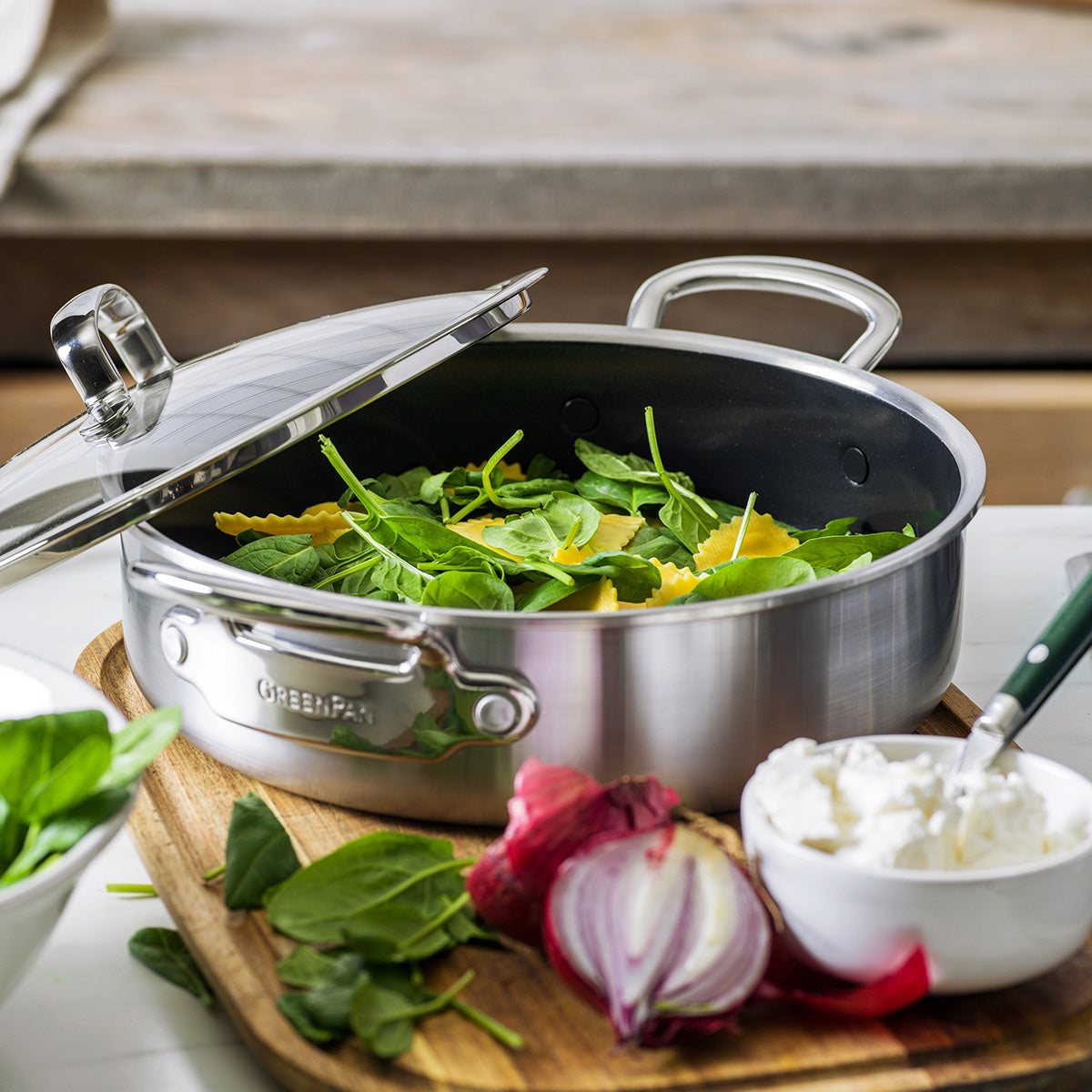 Premiere Ceramic Non-Stick 26 cm Sauté Pan with Lid