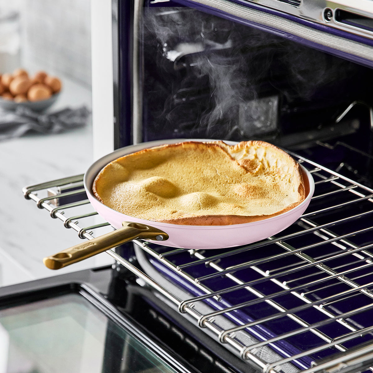 Reserve Ceramic Non-Stick 10-Piece Cookware Set | Blush
