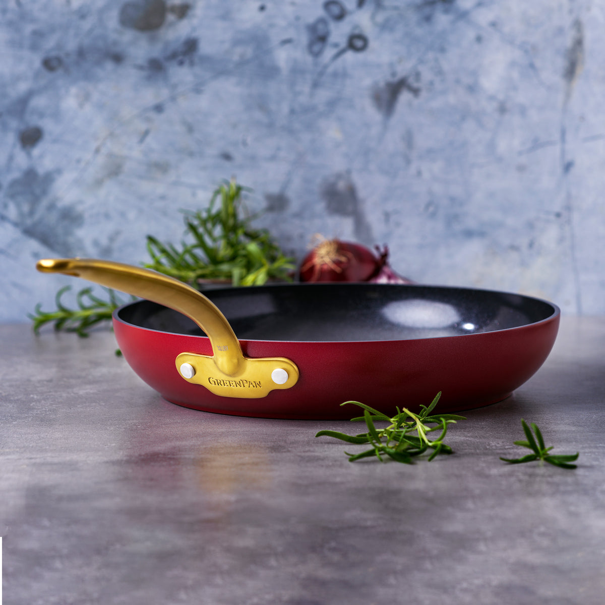 Barcelona Ceramic Non-Stick 28cm Frypan | Red