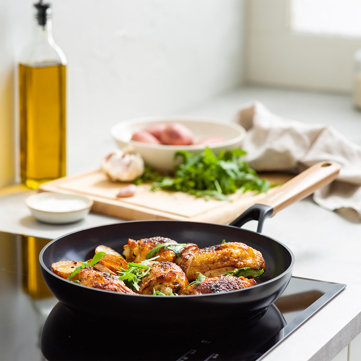Greenpan Eco-Smartshape Non-Stick Frying Pan Light Wood 28cm