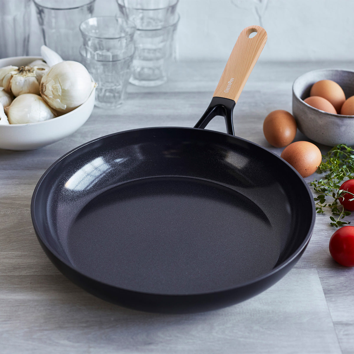 Greenpan Eco-Smartshape Non-Stick Frying Pan Light Wood 28cm