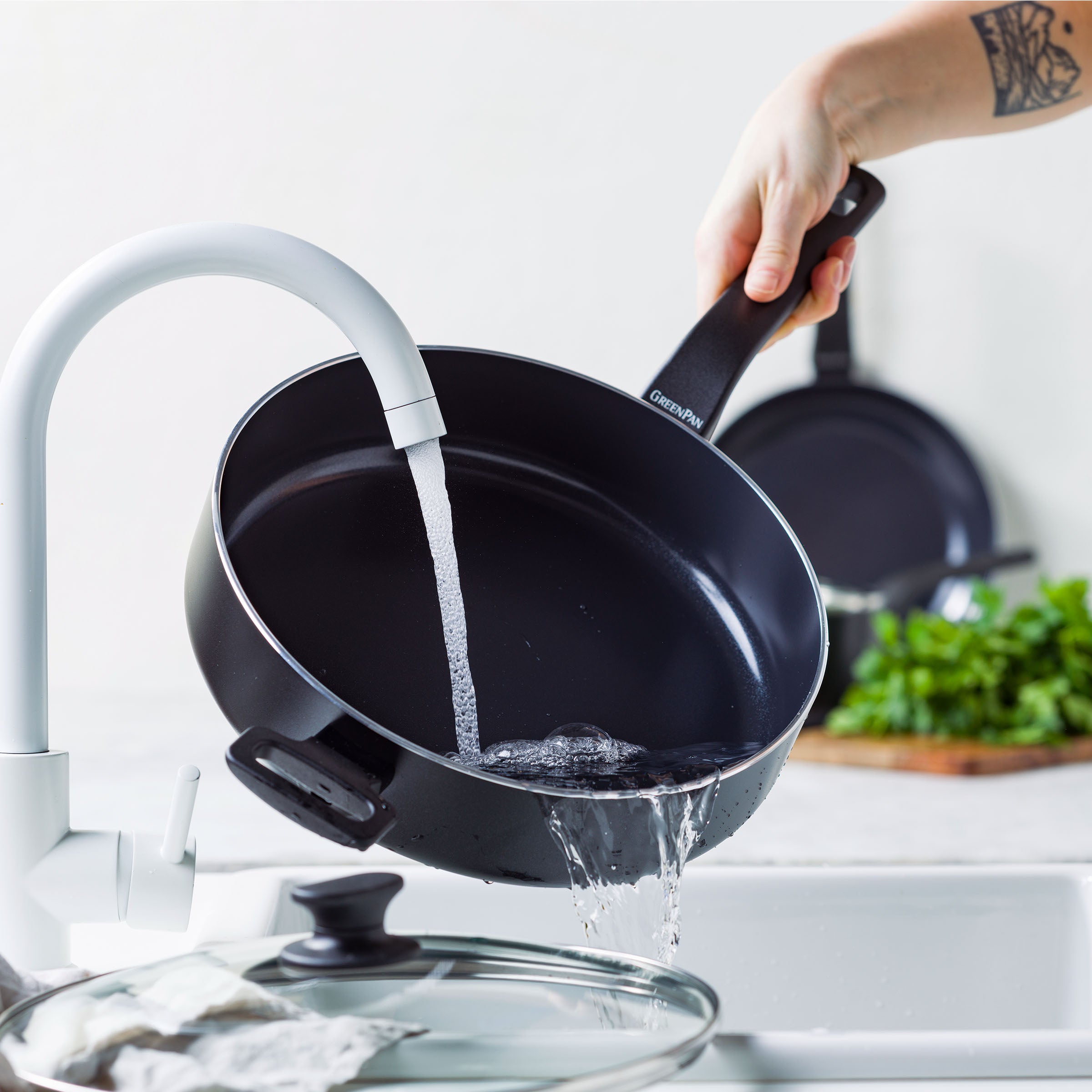 Essence Sauté Pan with Lid 28cm