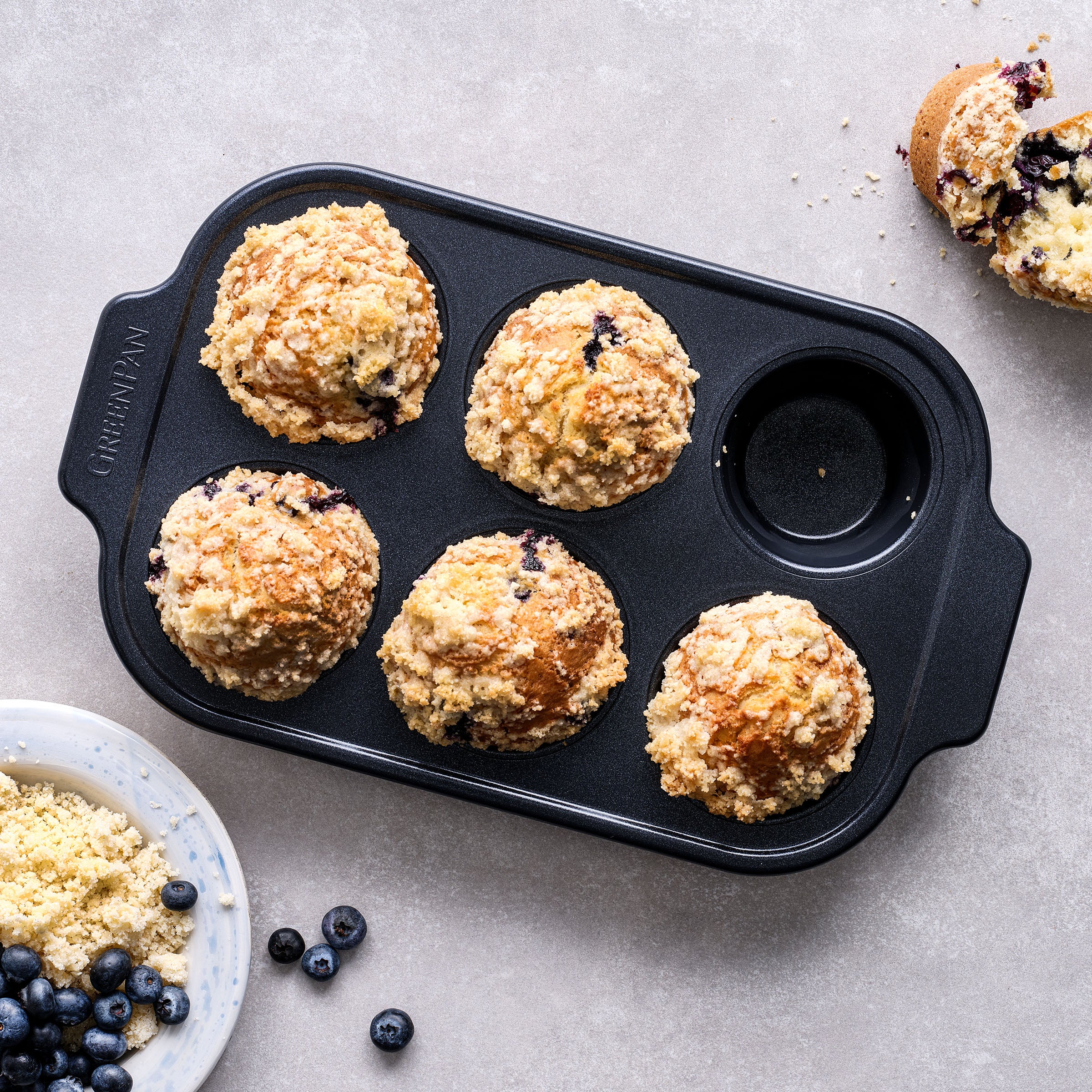 Bistro Muffin Pan 6pcs