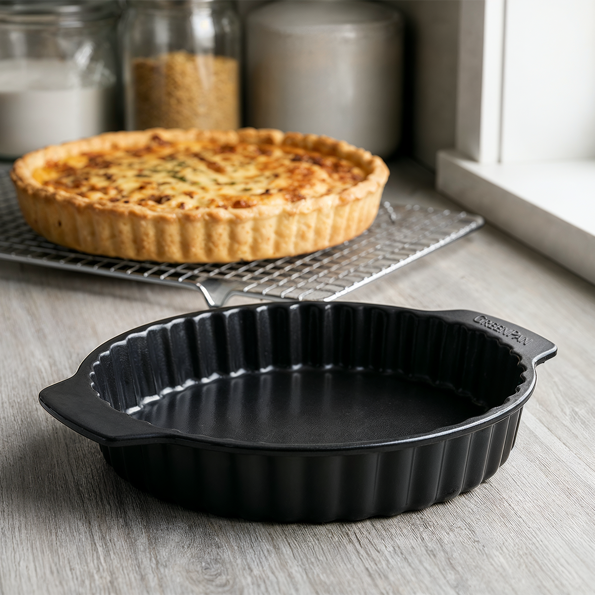 Bistro Carbon Steel Quiche Pan, 28 cm