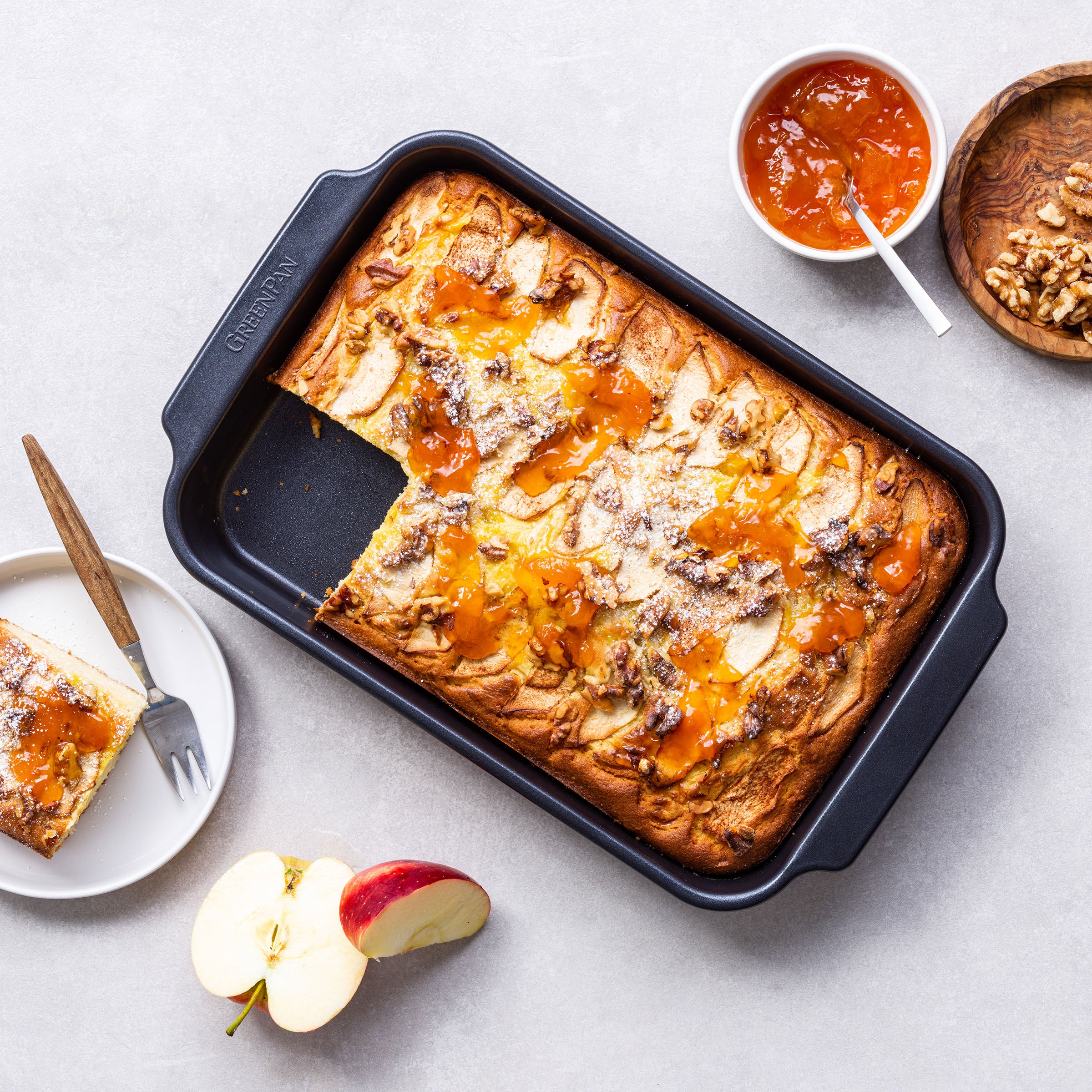 Black Ceramic Rectangular Cake Pan 33cm x 22.5cm