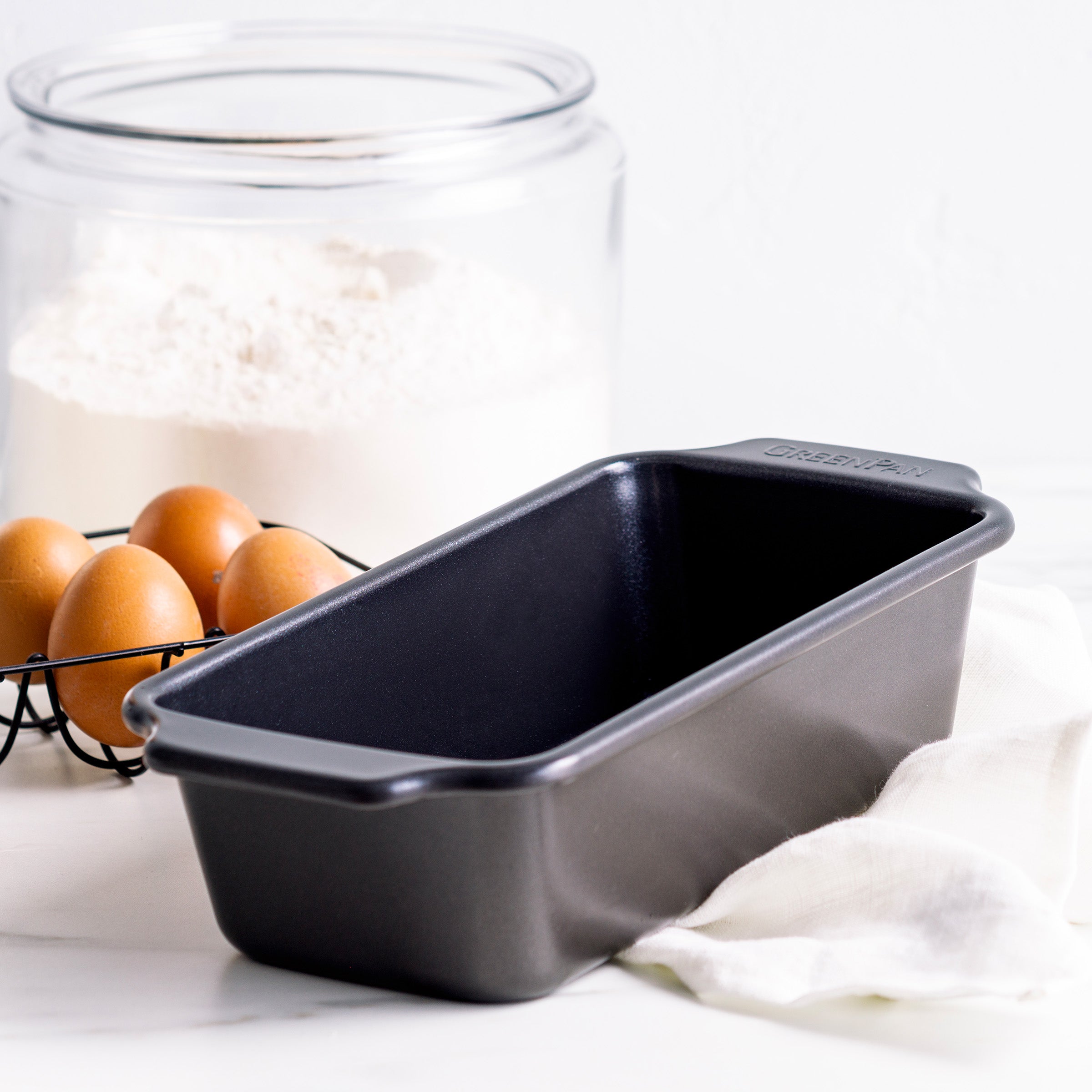 Black Ceramic Loaf Pan 22.5cm x 11.5cm